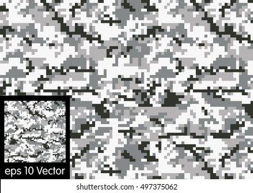 Digital Camouflage Pattern Vector