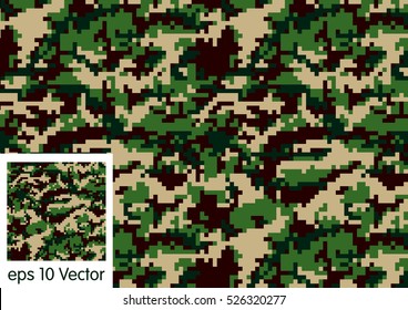 Digital Camouflage pattern vector