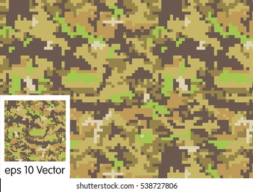 Digital Camouflage pattern vector