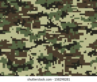 Digital Camouflage Seamless Pattern