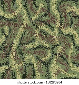 Digital camouflage seamless pattern