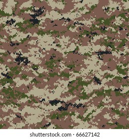 Digital Camouflage Seamless Pattern (desert Palette)