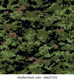 digital camouflage seamless patterns (forest palette)