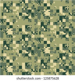 Digital camouflage  vector seamless pattern