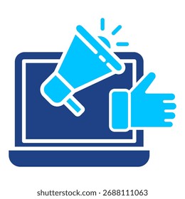 Coleção de Ícones de Vetor Simples de Campanha Digital