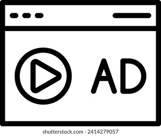 Vectorsymbol-Design der Digitalen Kampagne