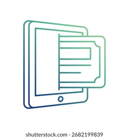 Icono de certificado digital con fondo blanco Ilustración de stock de Vector
