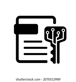 Digital certificate vector icon illustration