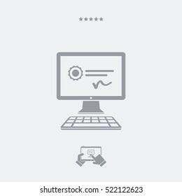 Digital certificate - Vector web icon