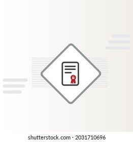 Digital Certificates icon vector design