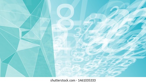 Digital chaos abstract technology big data visualisation
