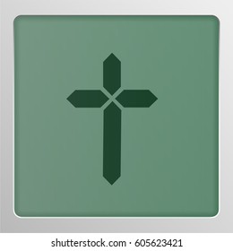 Digital character from a typeface on a screen, vector illustration