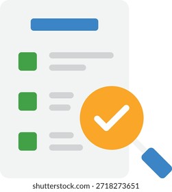 Un icono de lista de comprobación digital con una insignia de marca de verificación, adecuado para la gestión de proyectos, seguimiento de tareas o garantía de calidad.