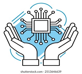 a digital chip created by artificial intelligence