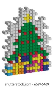 Digital Christmas tree