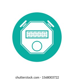 digital chronometer icon design, Gym healthy lifestyle fitness bodybuilding bodycare activity exercise and diet theme Vector illustration