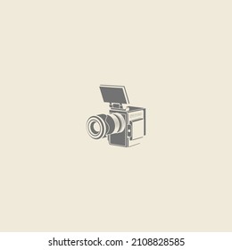 ilustración vectorial de cámara de cine digital