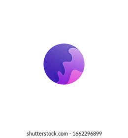 digital circle element logo design