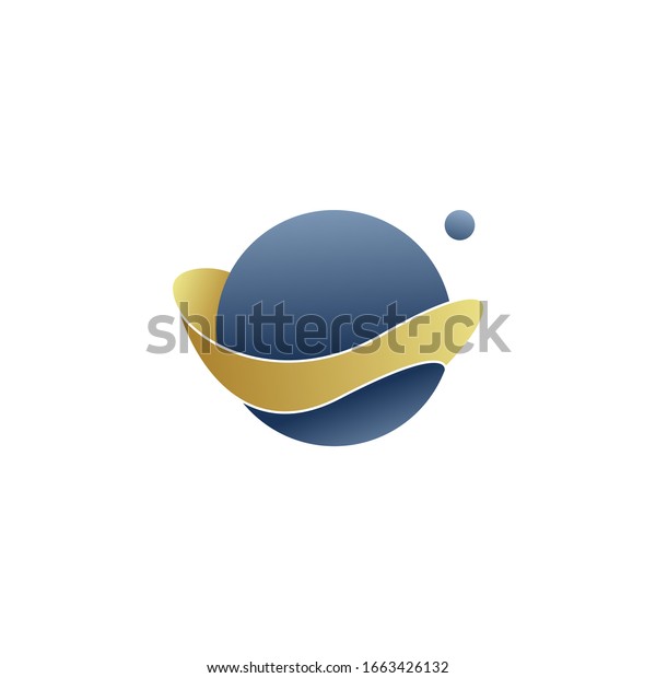 Digital Circle Element Logo Design Stock Vector Royalty Free