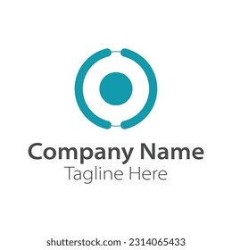 digital circle logo design free vector