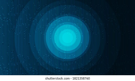Digital Circle Technology Background,Hi-tech Digital and Communication Concept design,Free Space For text in put,Vector illustration.