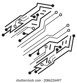 Digital Circuit Board Background Technology Illustration 