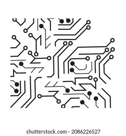 Digital Circuit Board Background Technology Illustration 