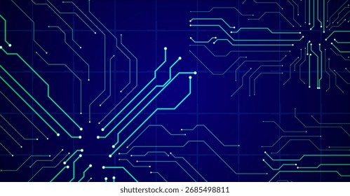 Plano de fundo da tecnologia da placa de circuito digital