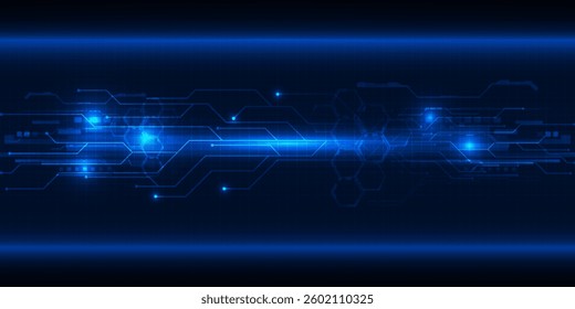 Digital circuit grid line patterns with glowing effect hi tech technology background.Digital tech concept.