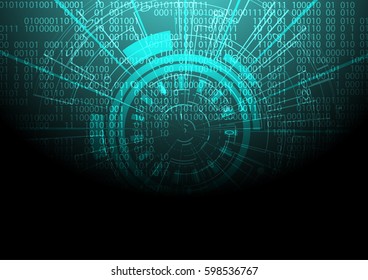 Digital circuit hi-tech data code vector technology concept design