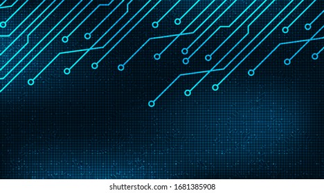 Digital Circuit Microchip on Technology Background,Hi-tech Digital and security Concept design,Free Space For text in put,Vector illustration.