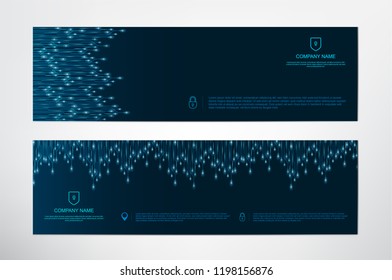 Digital Circuits banners template,Technology cover concept,design for web banner and advertising for company,vector