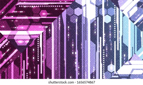 Digital Circuits Board System Technology Background,Hi-tech and Internet Concept design,Vector Illustration.