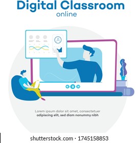 Digital classroom home office modern