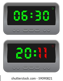 2,470 Digital Clock Am Pm Stock Vectors, Images & Vector Art | Shutterstock