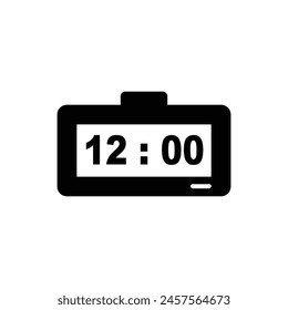 digital clock and alarm clock watch timer icon