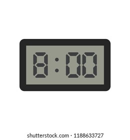 Digital clock flat icon.You can be used digital clock icon for several purposes like: websites, UI, UX, print templates, presentation templates, promotional materials, web and mobile phone apps.