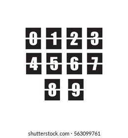 digital clock icon illustration isolated vector sign symbol