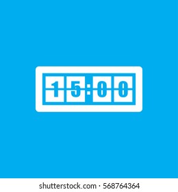 digital clock icon illustration isolated vector sign symbol