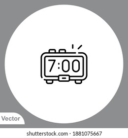 Digital clock icon sign vector,Symbol, logo illustration for web and mobile