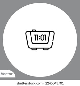 Digital clock icon sign vector,Symbol, logo illustration for web and mobile