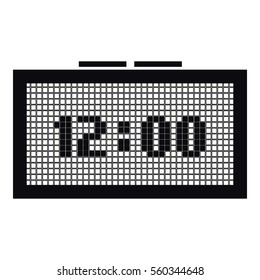 Digital clock icon. Simple illustration of digital clock vector icon for web
