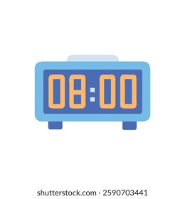 Digital Clock Icon for Study Environments