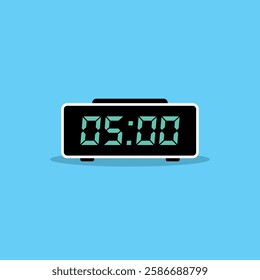 Digital clock icon vector design illustration