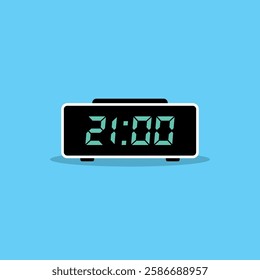 Digital clock icon vector design illustration