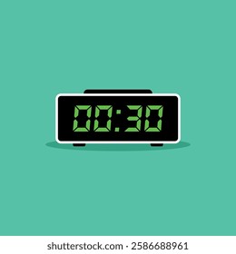 Digital clock icon vector design illustration