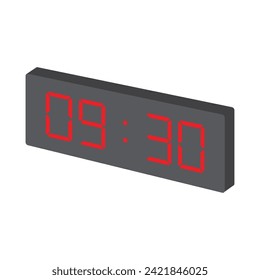 diseño de ilustración vectorial de icono de reloj digital
