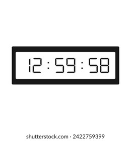 digital clock icon vector illustration design