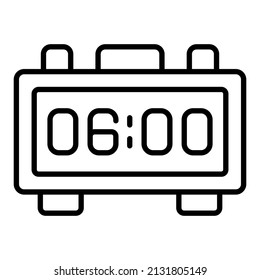 Digital Clock icon vector image. Can also be used for web apps, mobile apps and print media.