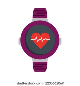 digital clock icon vector image with white background